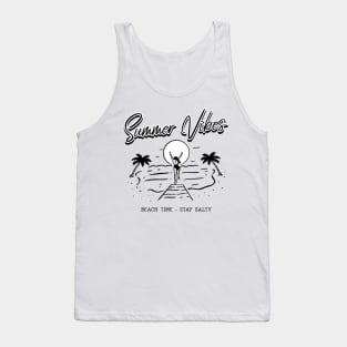 Beach time. Stay salty. An ocean breeze puts a mind at ease. Tank Top